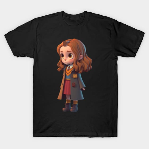 Cool School Girl Sticker T-Shirt by MoGaballah